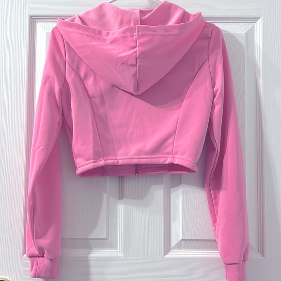 SHEIN Essnce Zip Up Crop Hoodie & Sweatpants 2 Pcs! - Picture 3 of 7